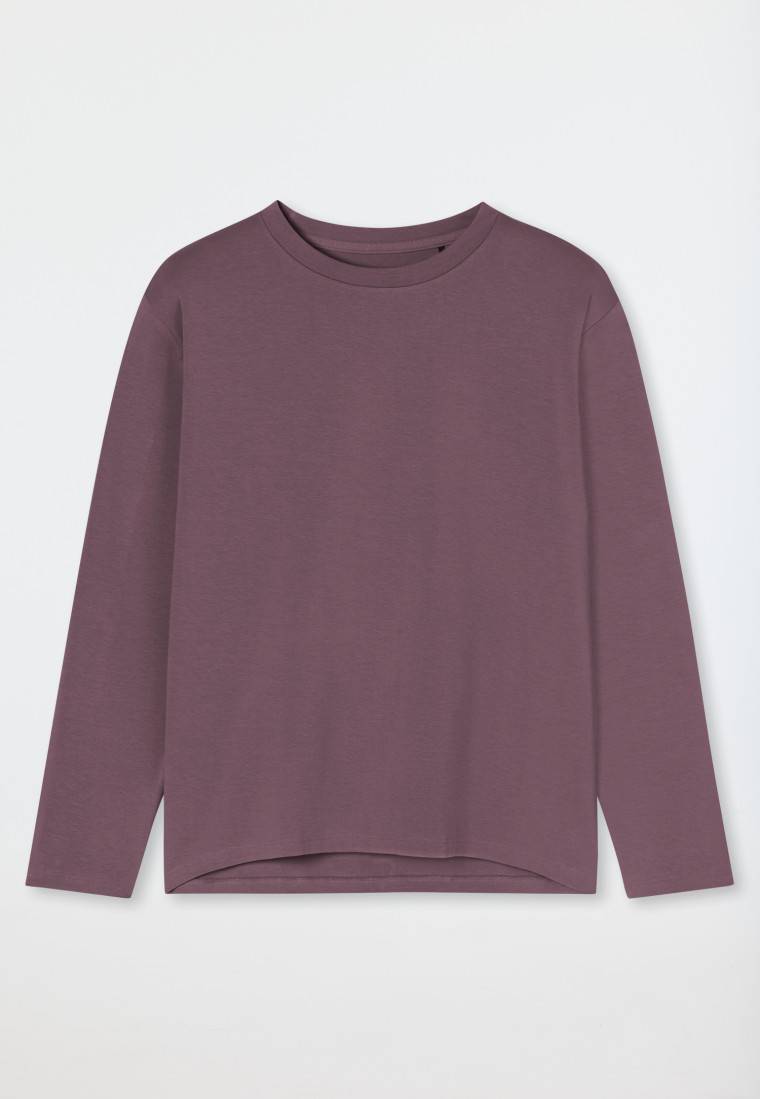 Schiesser Shirt Langarm Rundhals Malve - Mix+Relax