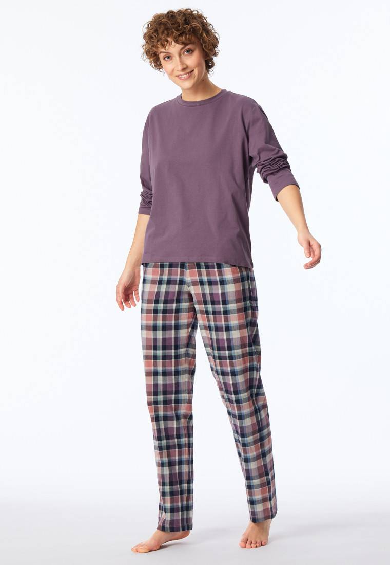 Schiesser Shirt langarm rundhals malve - Mix+Relax Schiesser Shirt langarm rundhals malve - Mix+Relax