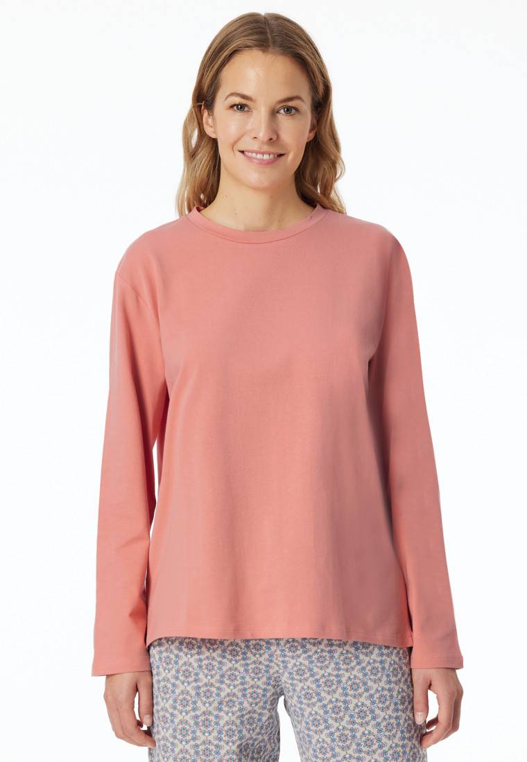 Schiesser Shirt Langarm Rundhals Papaya - Mix+Relax