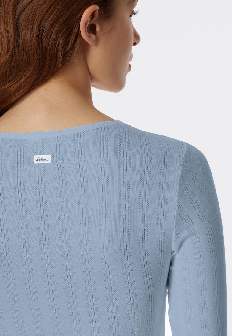 Schiesser Shirt Langarm Schwarz - Revival Agathe