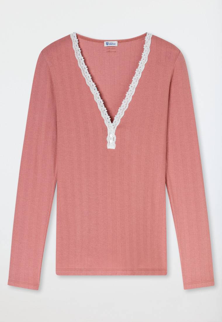 Schiesser Shirt Langarm Schwarz - Revival Agathe