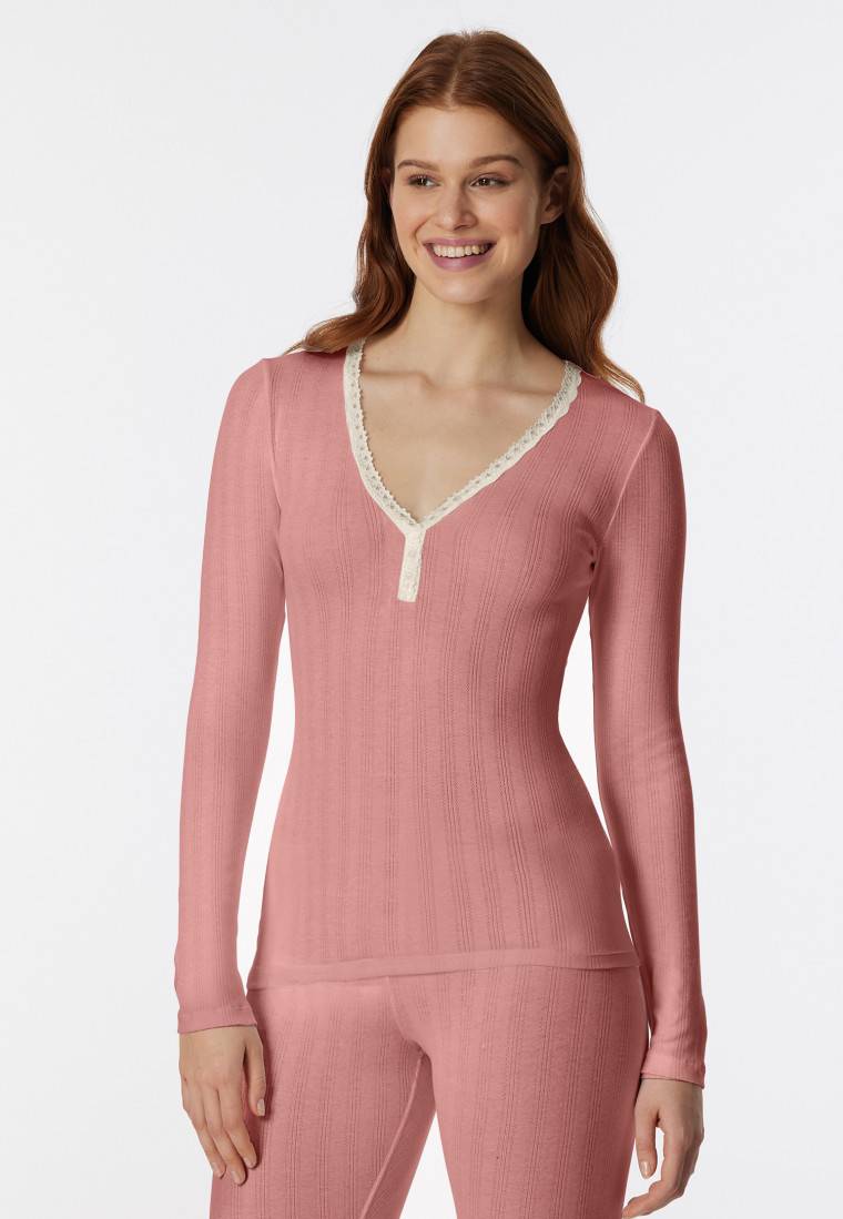 Schiesser Shirt Langarm Schwarz - Revival Agathe