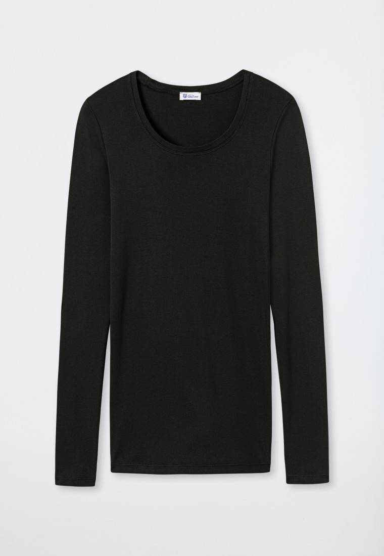 Schiesser Shirt Langarm Schwarz - Revival Berta