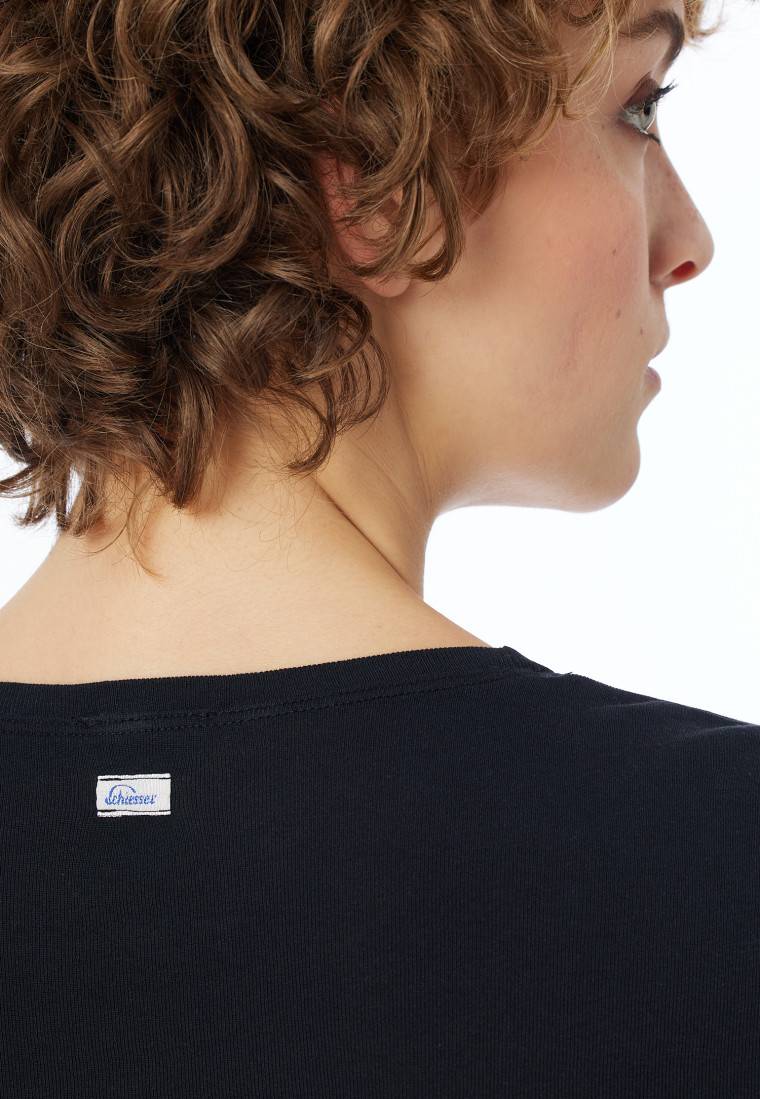 Schiesser Shirt Langarm Schwarz - Revival Berta