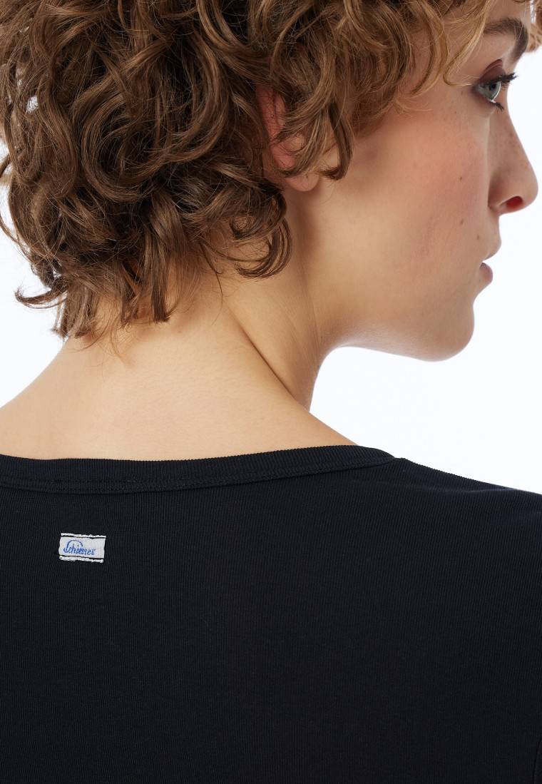 Schiesser Shirt Langarm Schwarz - Revival Berta