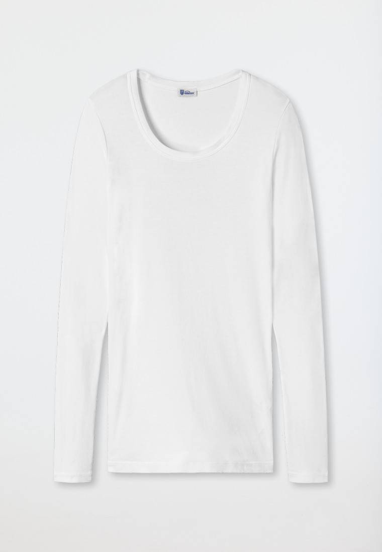 Schiesser Shirt Langarm Weiß - Revival Berta