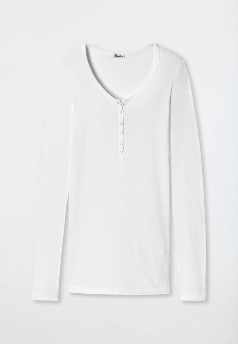 Schiesser Shirt Langarm Weiß - Revival Berta