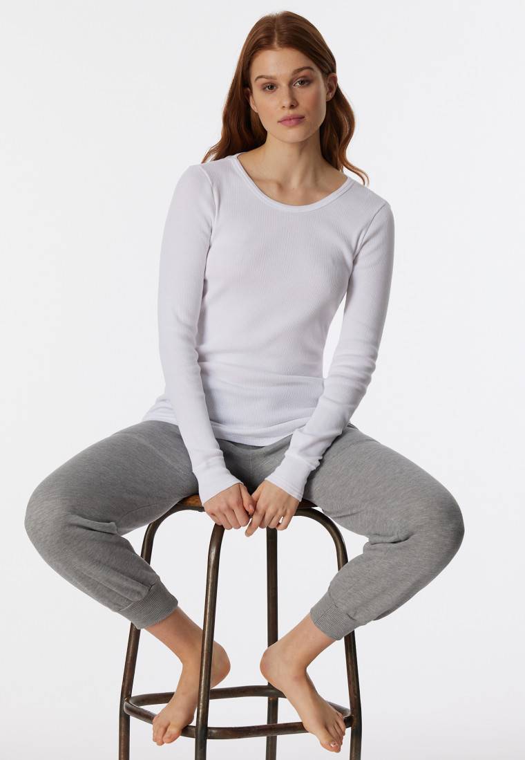 Schiesser Shirt langarm weiß - Revival Greta