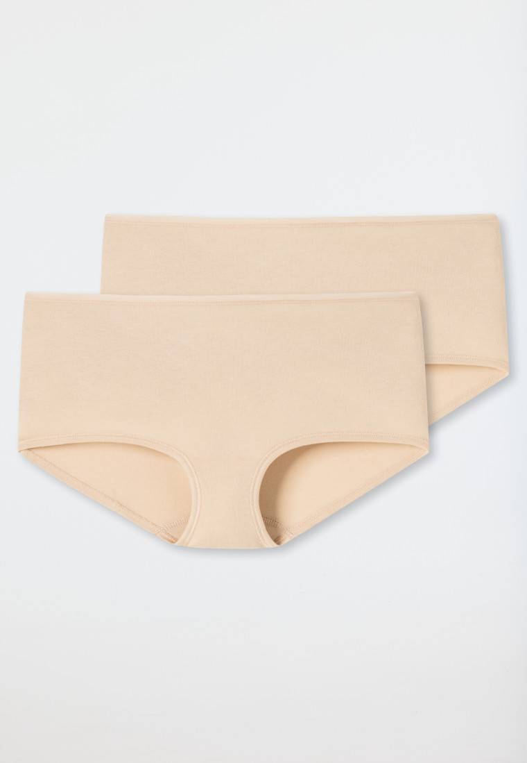 Schiesser Shorts 2er-Pack Organic Cotton Sand - 95/5