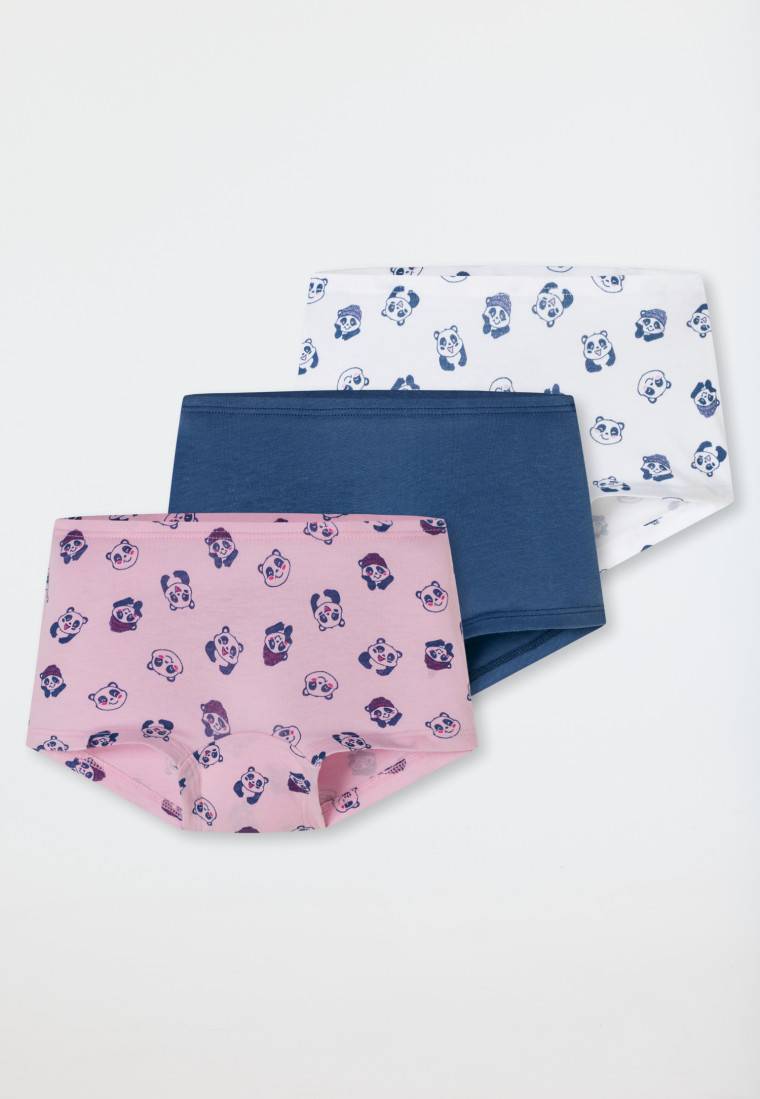 Schiesser Shorts 3er-Pack Pandas Mehrfarbig - 95/5