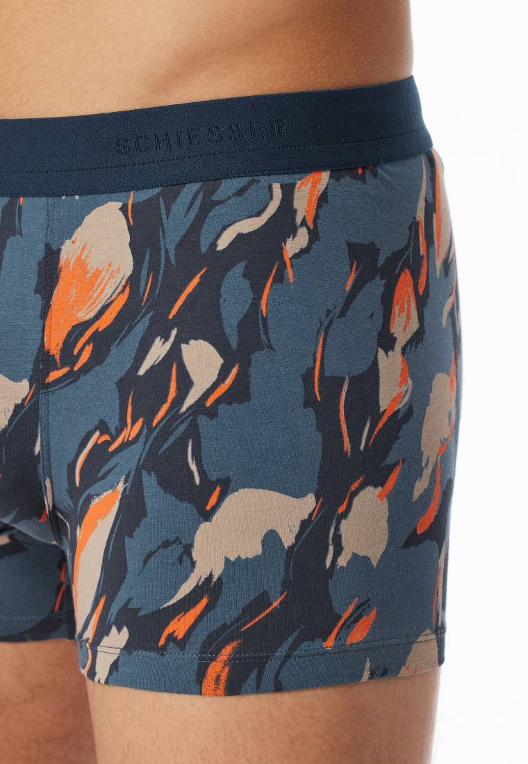 Schiesser Shorts Atlantikblau Gemustert - 95/5