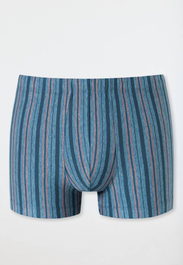 Schiesser Shorts Blau-meliert Gestreift - 95/5