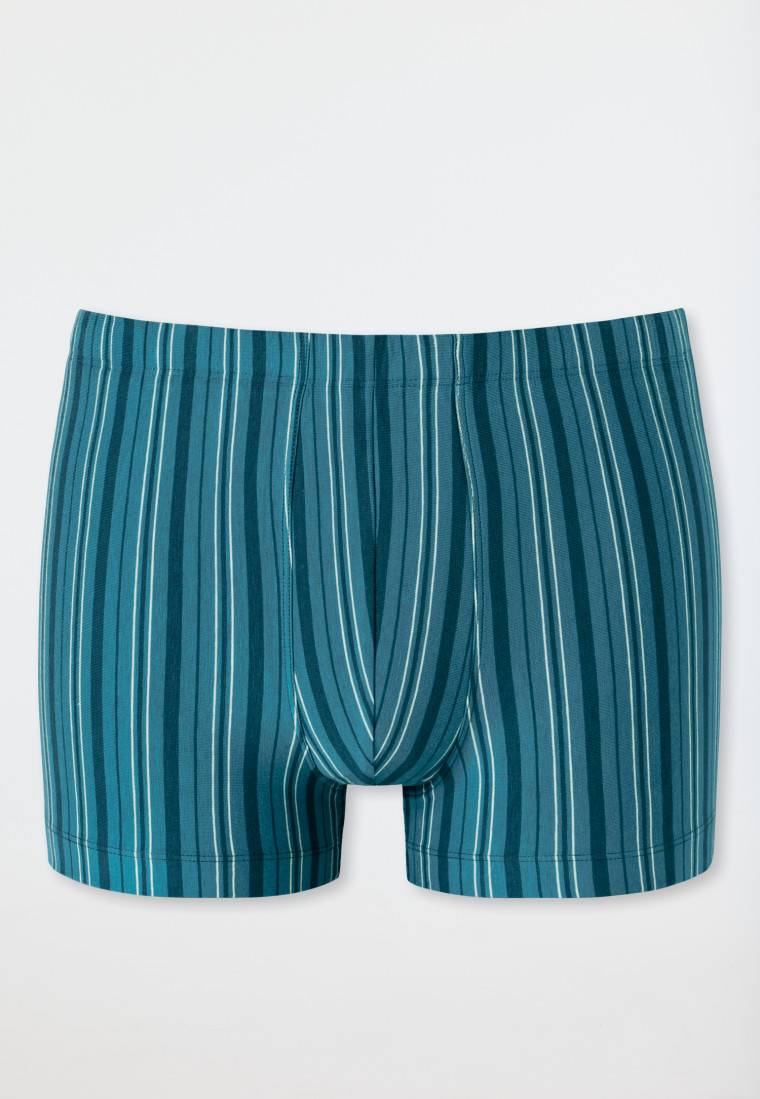 Schiesser Shorts Blaugrün Gestreift - 95/5