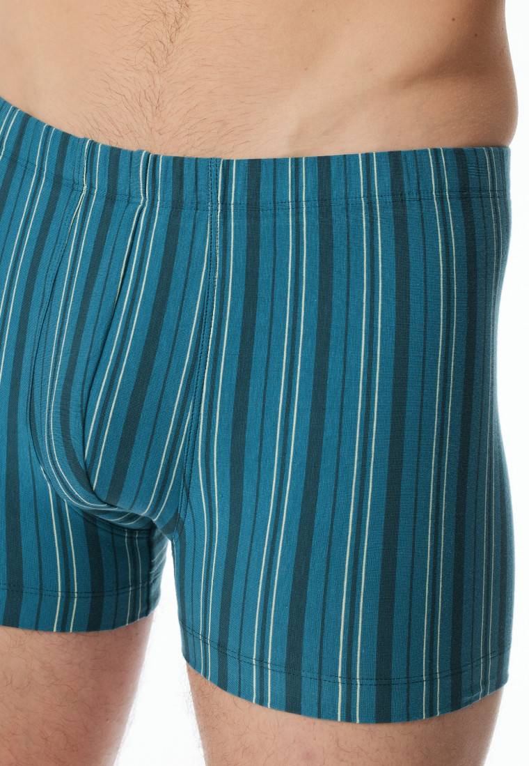 Schiesser Shorts Blaugrün Gestreift - 95/5