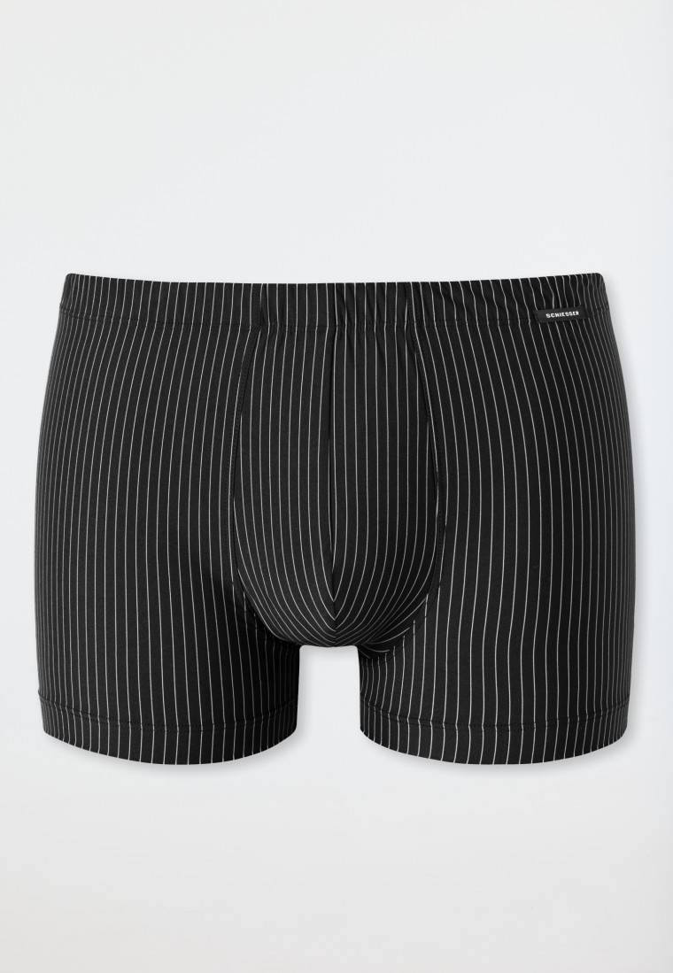 Schiesser Shorts Schwarz Gestreift - Pure Micro
