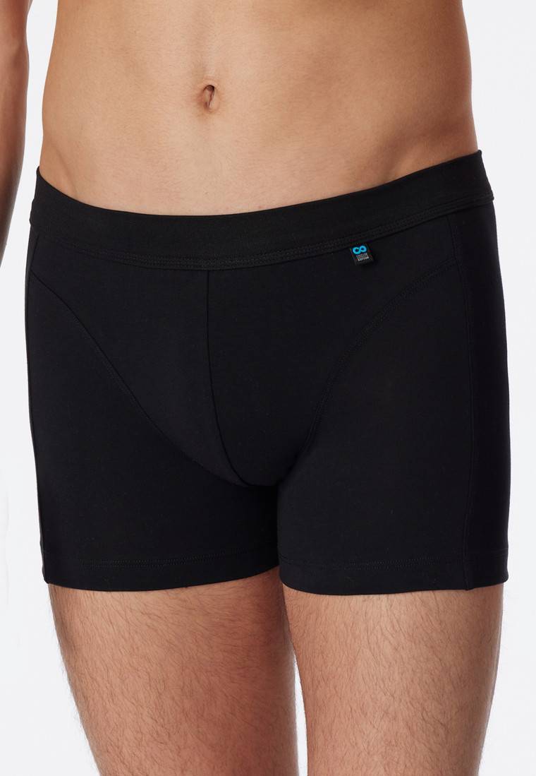 Schiesser Shorts Schwarz - Long Life Cotton