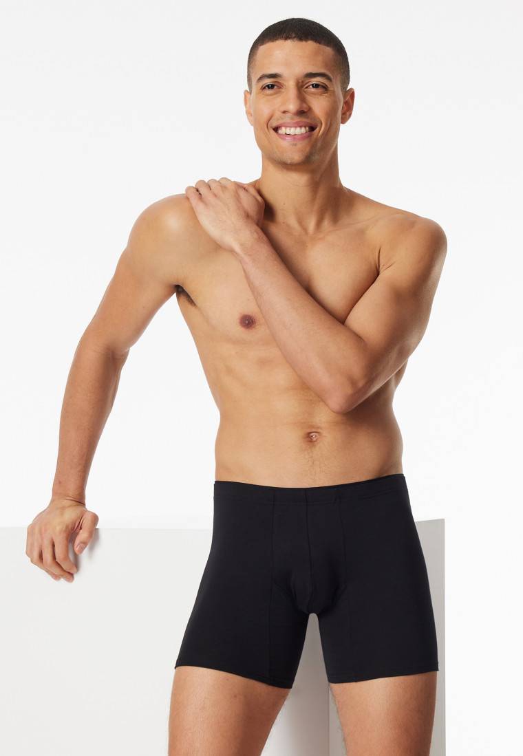 Schiesser Shorts schwarz - Premium Cotton