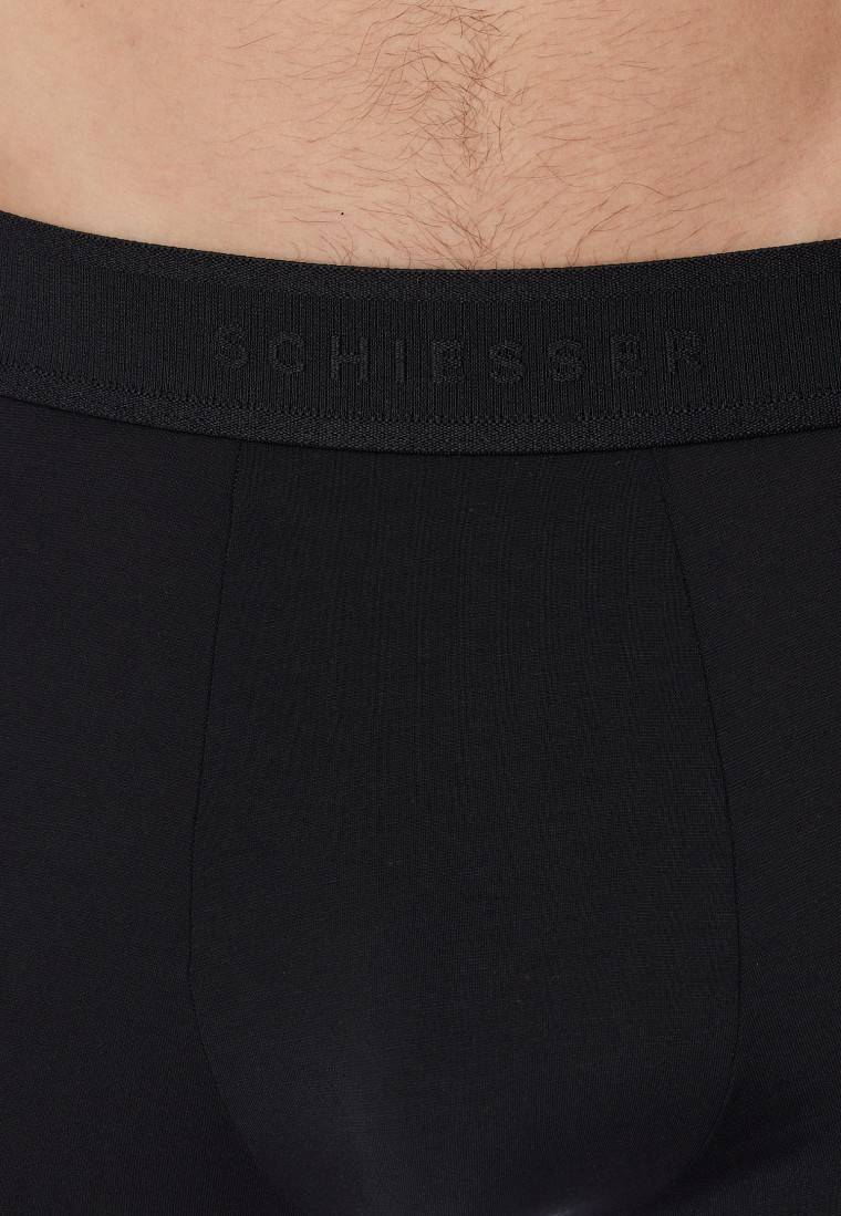 Schiesser Shorts Schwarz - Premium Modal