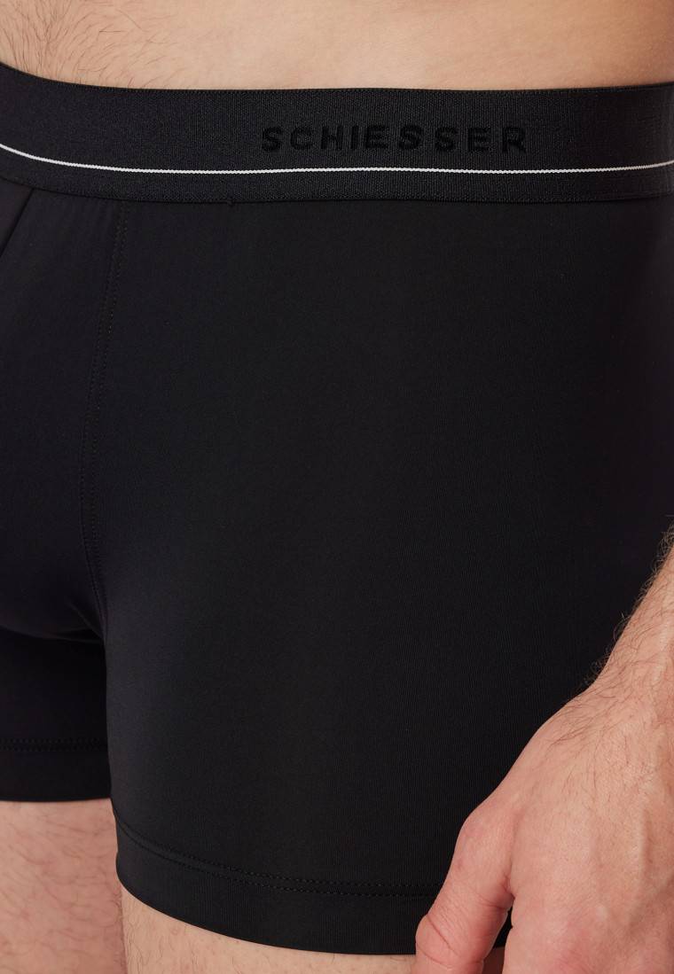 Schiesser Shorts Schwarz - Pure Micro