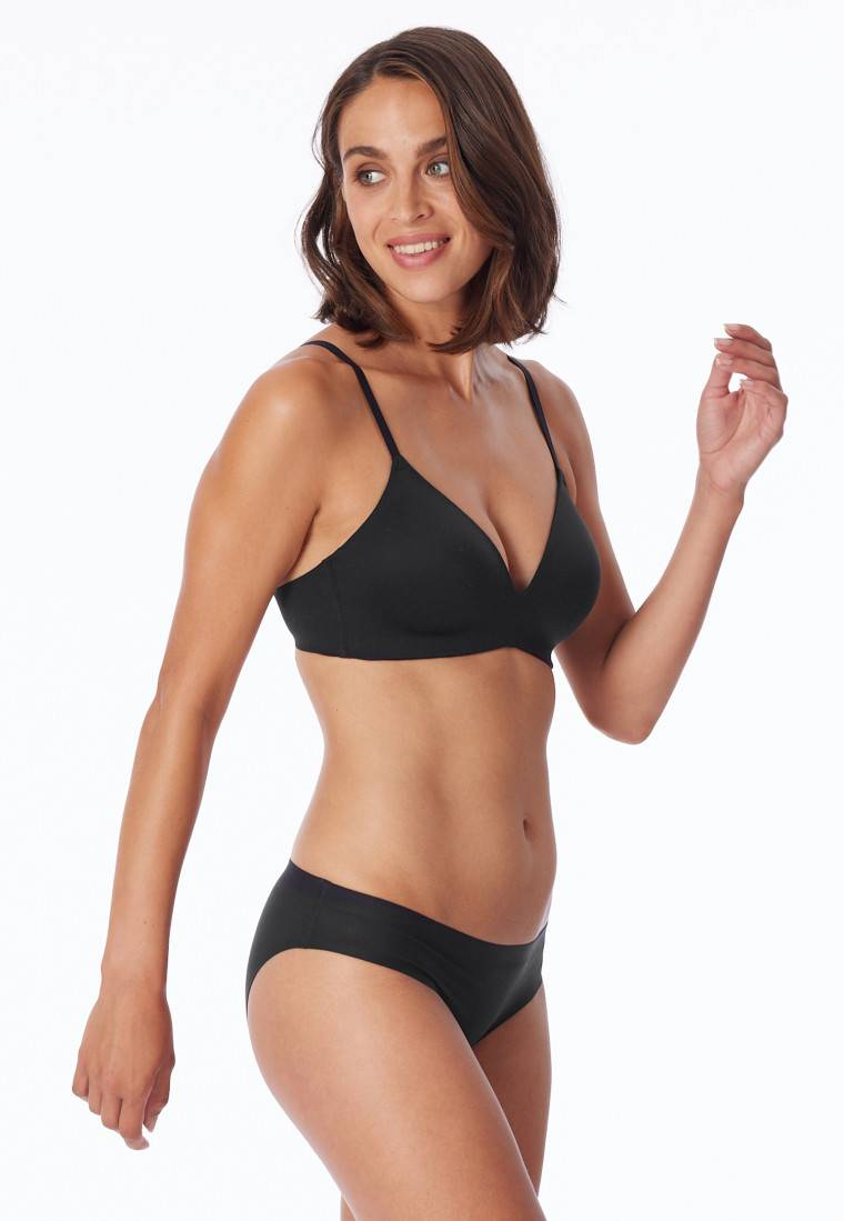 Schiesser Slip nahtlos schwarz - Invisible Cotton