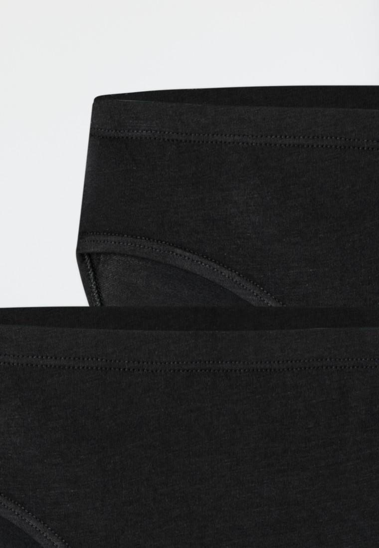 Schiesser Slips 2er-Pack Schwarz - Fresh Vibe