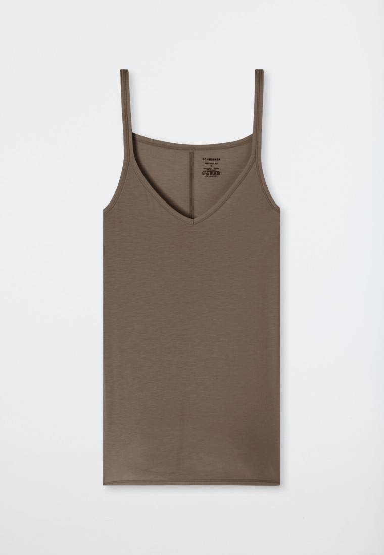 Schiesser Spaghetti-Top Taupe - Personal Fit