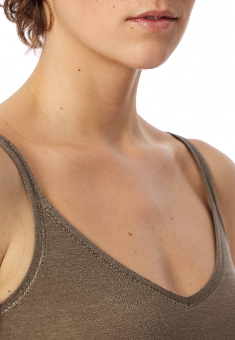 Schiesser Spaghetti-Top Taupe - Personal Fit