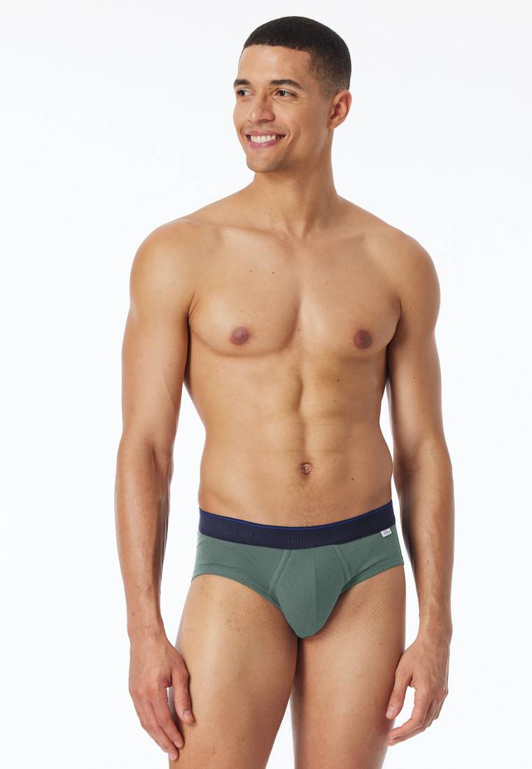 Schiesser Sportslip grün - Revival Ludwig