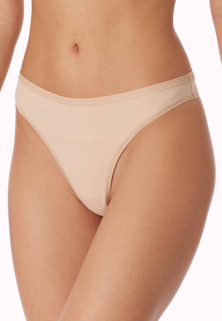 Schiesser String 2er-Pack Organic Cotton Sand - 95/5