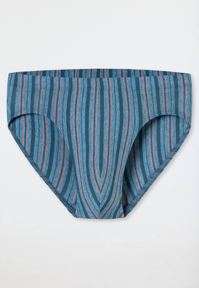 Schiesser Supermini Blau-meliert Gestreift - 95/5