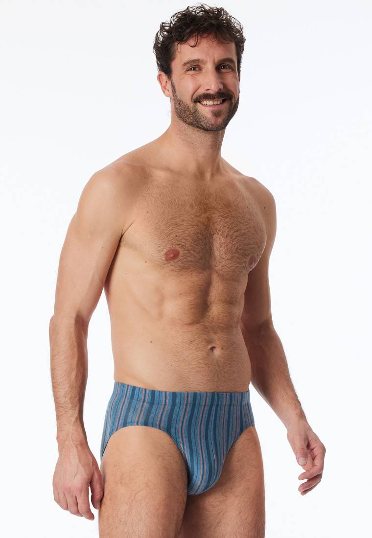 Schiesser Supermini blau-meliert gestreift - 95/5