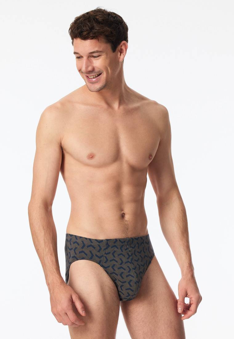 Schiesser Supermini-Slip havanna gemustert - 95/5