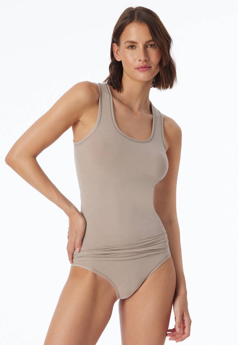 Schiesser Tank Top braun - Personal Fit