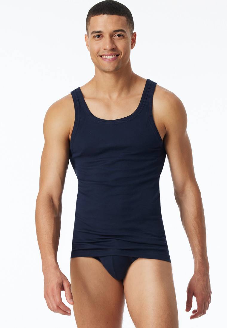 Schiesser Tank Top dunkelblau - Revival Ludwig Schiesser Tank Top dunkelblau - Revival Ludwig