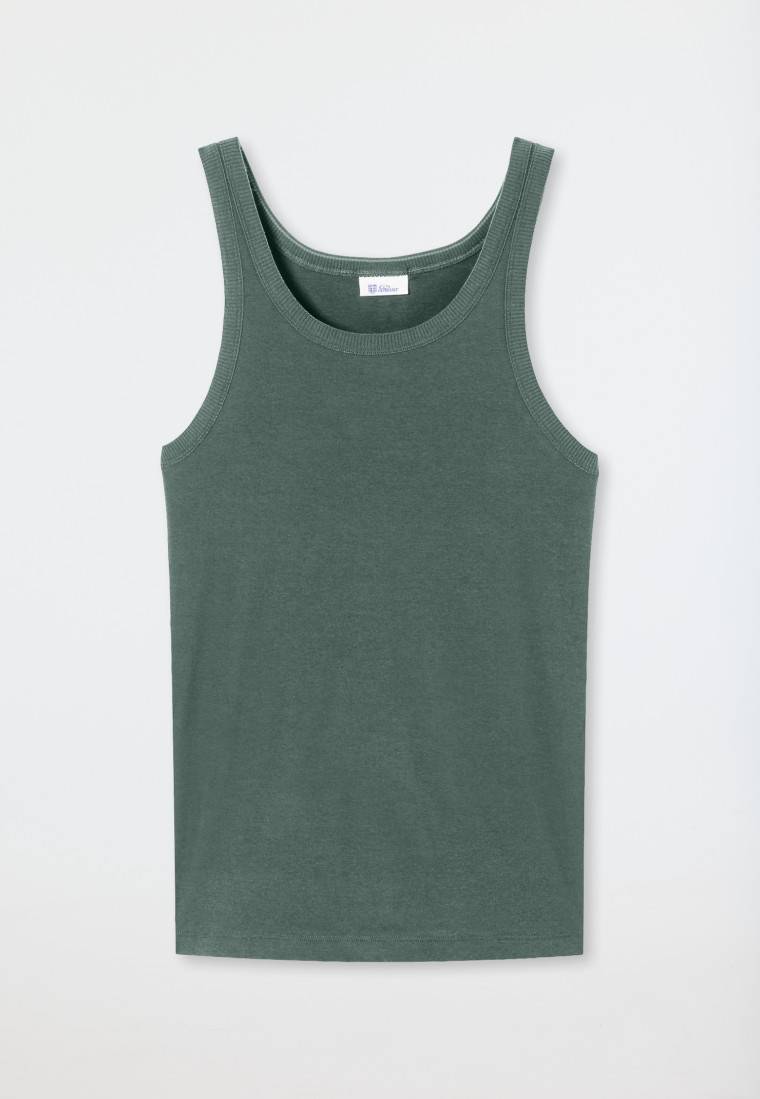 Schiesser Tank Top Grün - Revival Ludwig