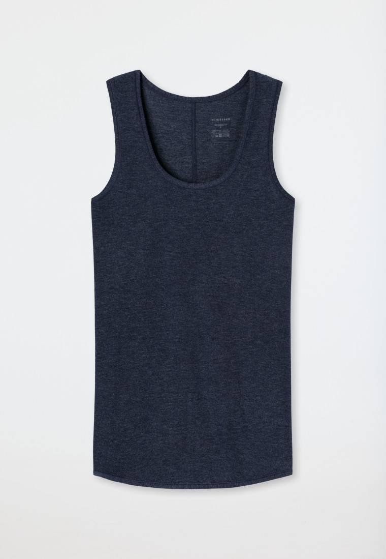 Schiesser Tank Top Nachtblau - Personal Fit