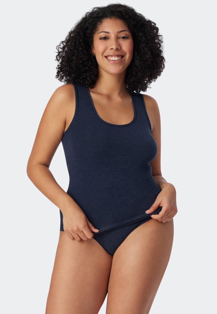 Schiesser Tank Top nachtblau - Personal Fit
