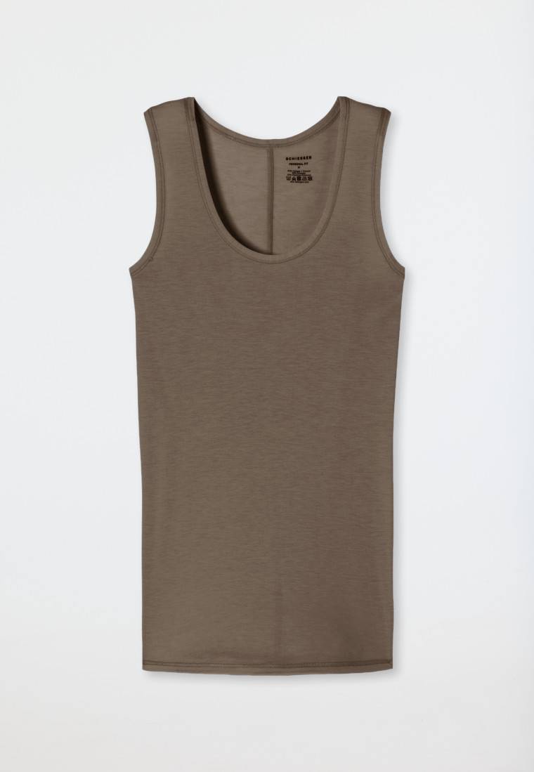 Schiesser Tank Top Taupe - Personal Fit