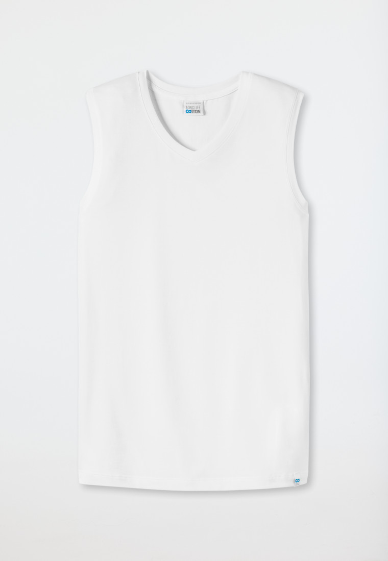 Schiesser Tank Top Weiß - Long Life Cotton