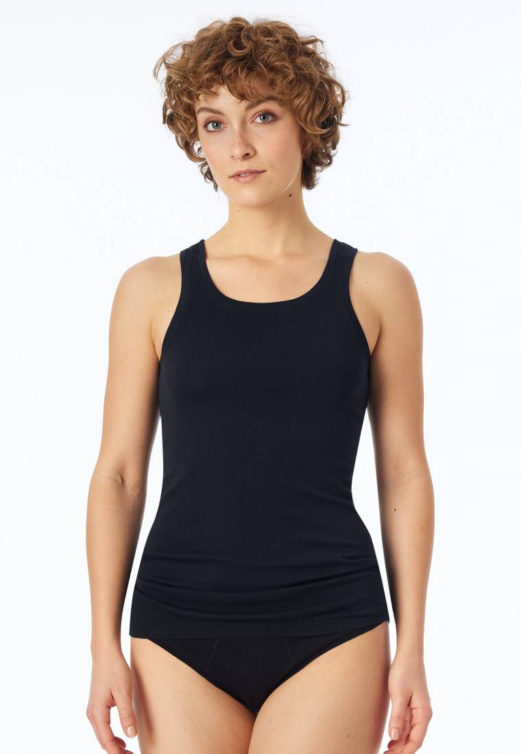 Schiesser Top Schwarz - Revival Berta