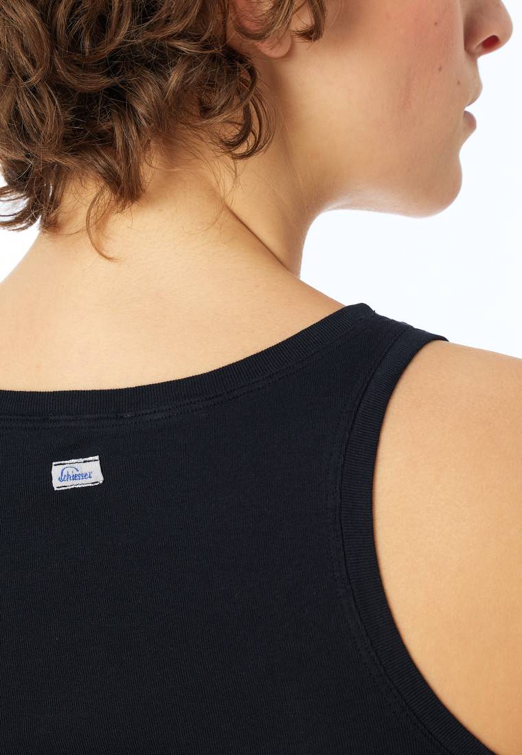 Schiesser Top Schwarz - Revival Berta