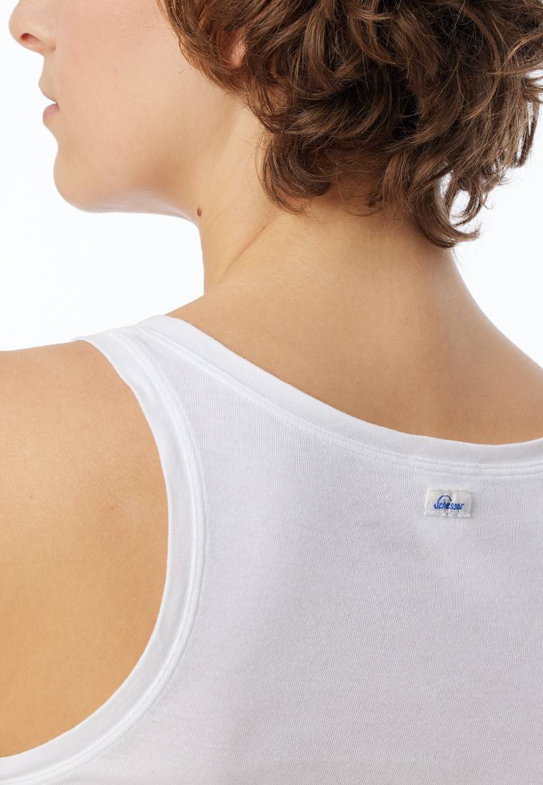 Schiesser Top Weiß - Revival Berta