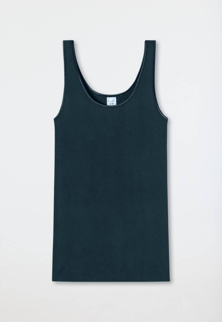 Schiesser Trägertop Dunkelblau - Luxury