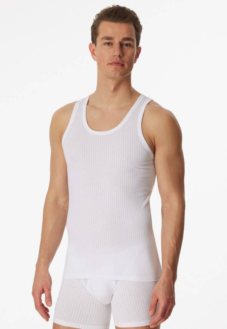 Schiesser Unterhemden 2er-Pack Weiß - Authentic