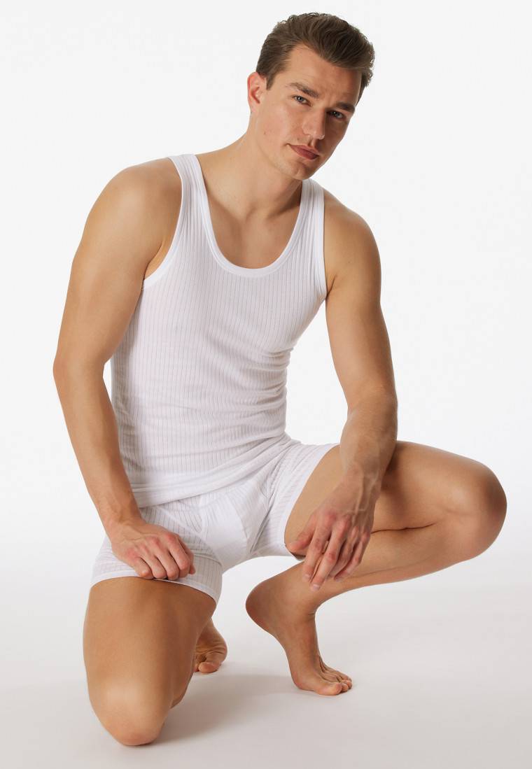 Schiesser Unterhemden 2er-Pack weiß - Authentic