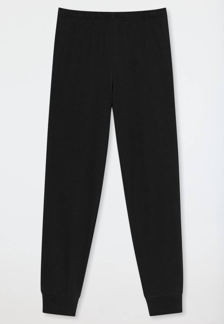 Schiesser Schlafanzug Lang Bündchen Grau-meliert - Nightwear