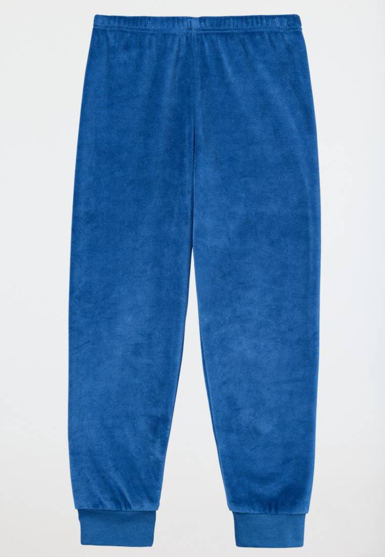 Schiesser Schlafanzug Lang Bündchen Streifen Blau - Boys World