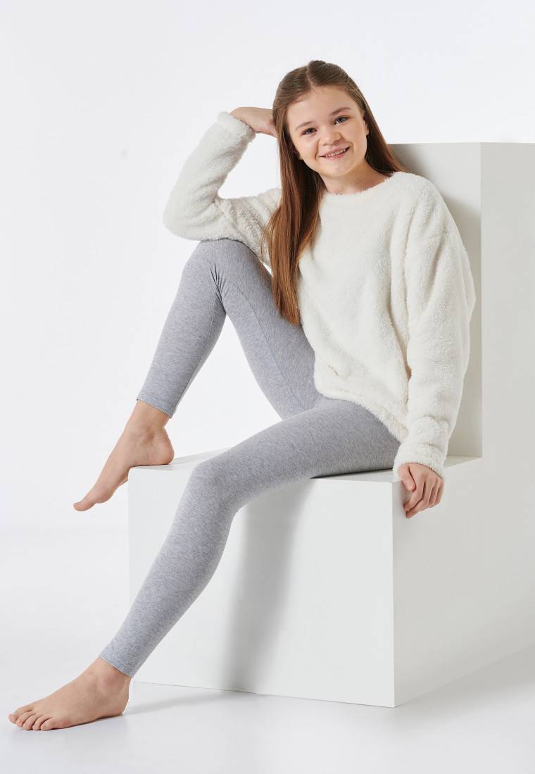 Schiesser Schlafanzug lang Fleece off-white - Teens Nightwear