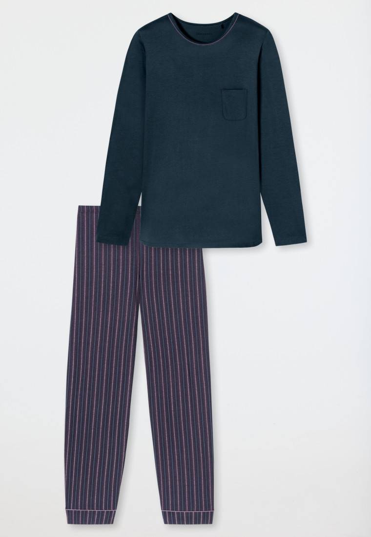 Schiesser Schlafanzug Lang Multicolor - Comfort Nightwear