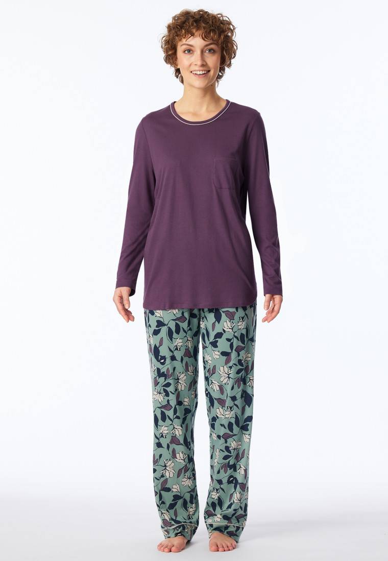 Schiesser Schlafanzug Lang Multicolor - Comfort Nightwear